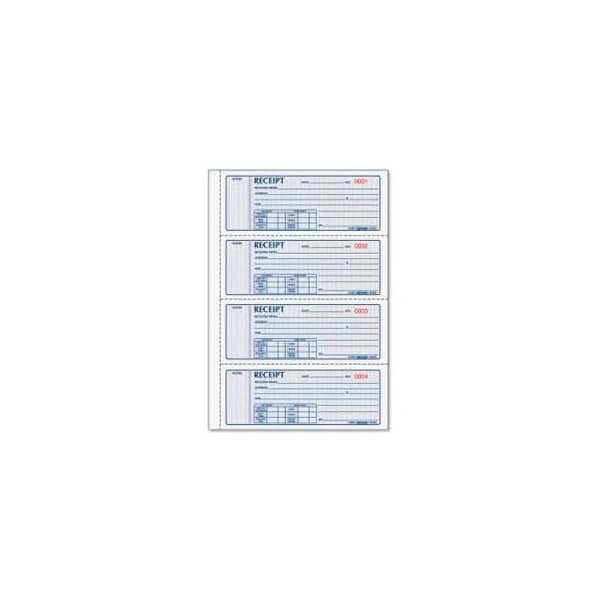 Rediform Rediform Money Receipt Book, 3-Part, Carbonless, 2-3/4" x 7", 100 Sets/Book 8L808 - main